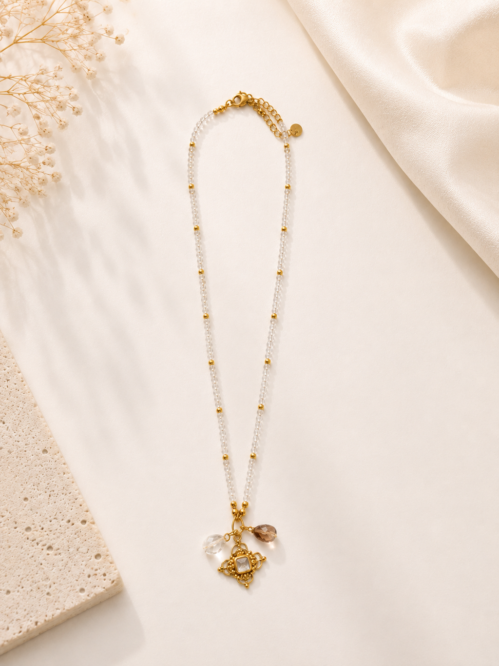 Celeste Crystal Charm Necklace