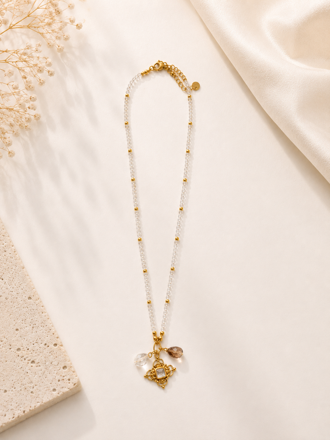 Celeste Crystal Charm Necklace