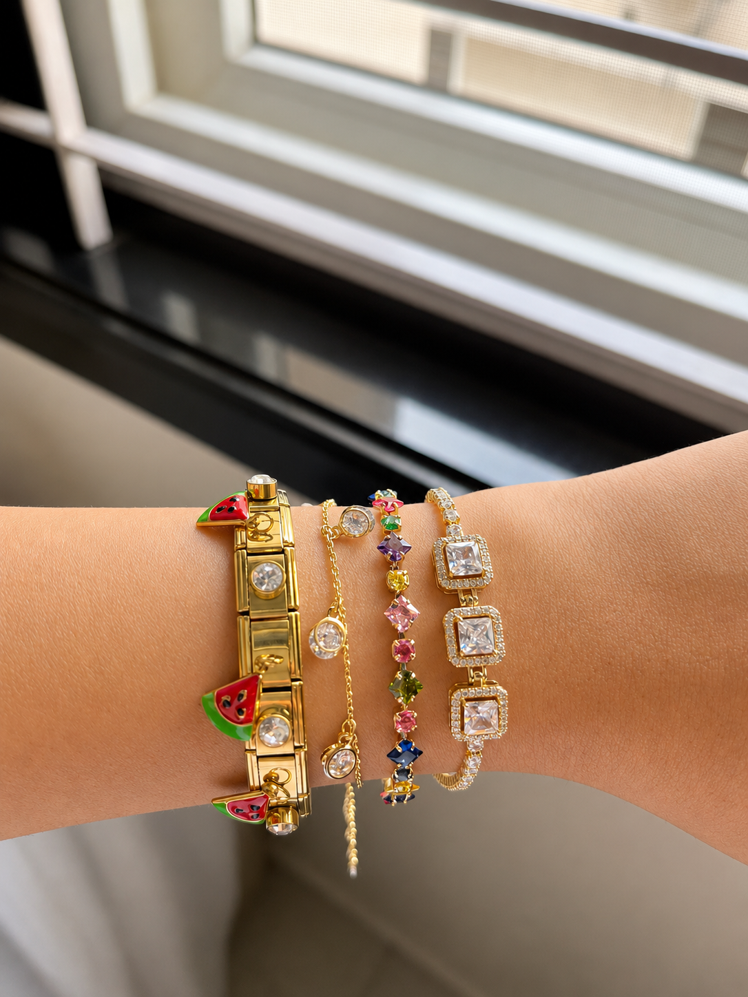 Melon Pop Charm Bangle