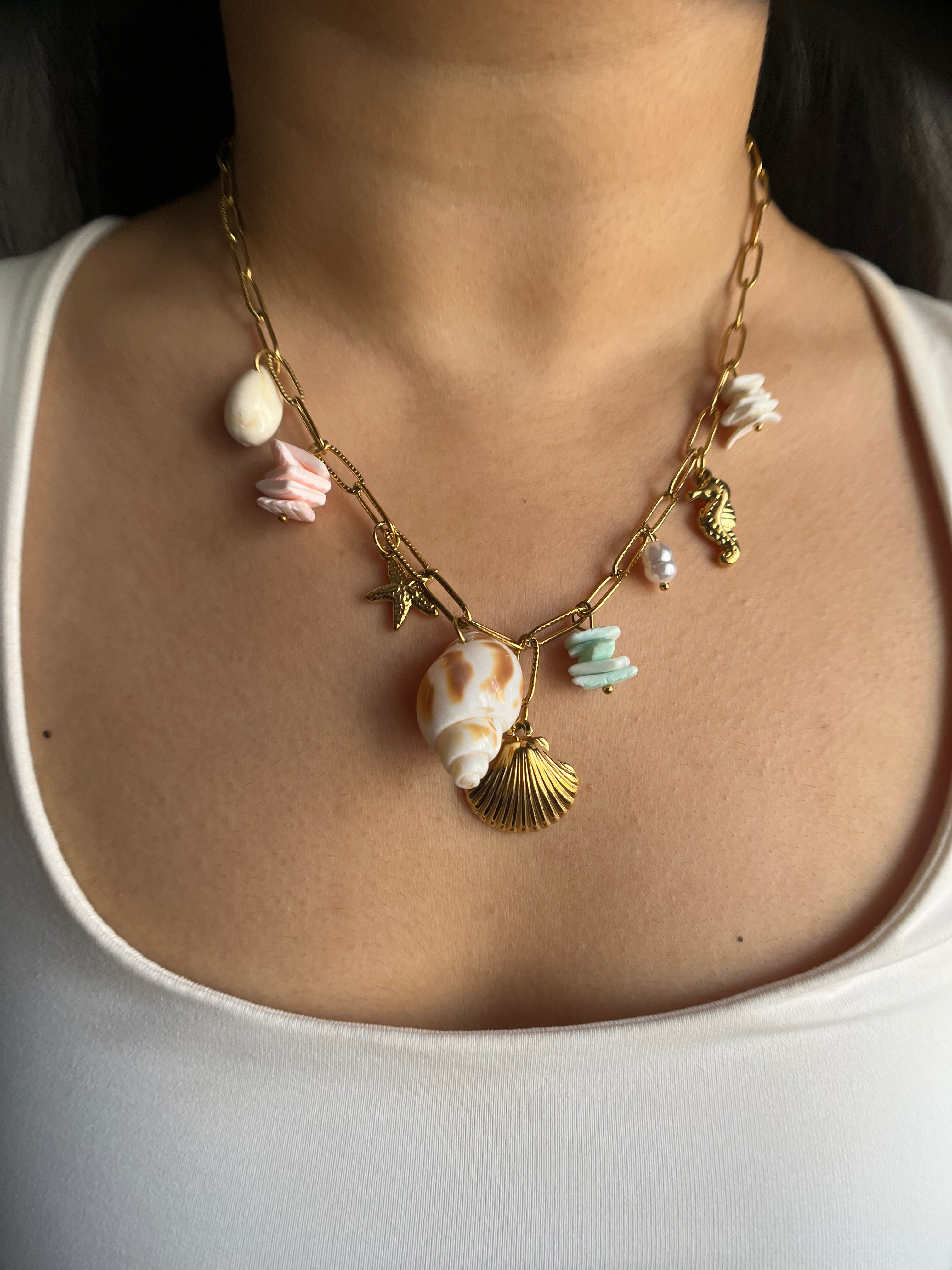Orla Shell Charm Necklace