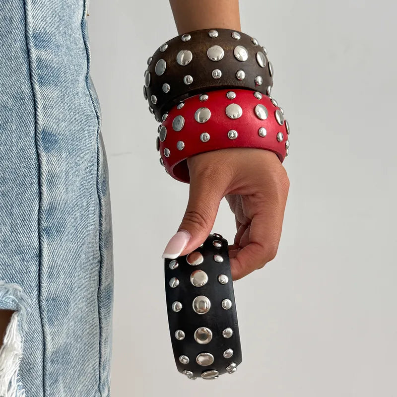 Wooden Studded Bangle