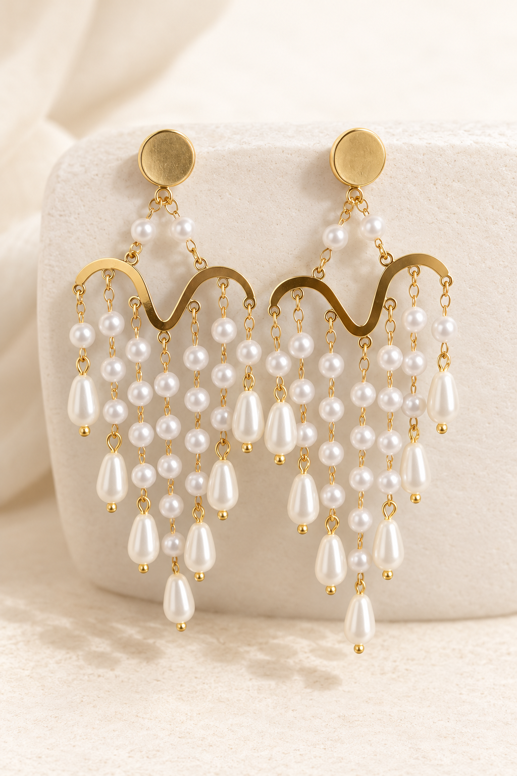 Cascade Pearl Earrings