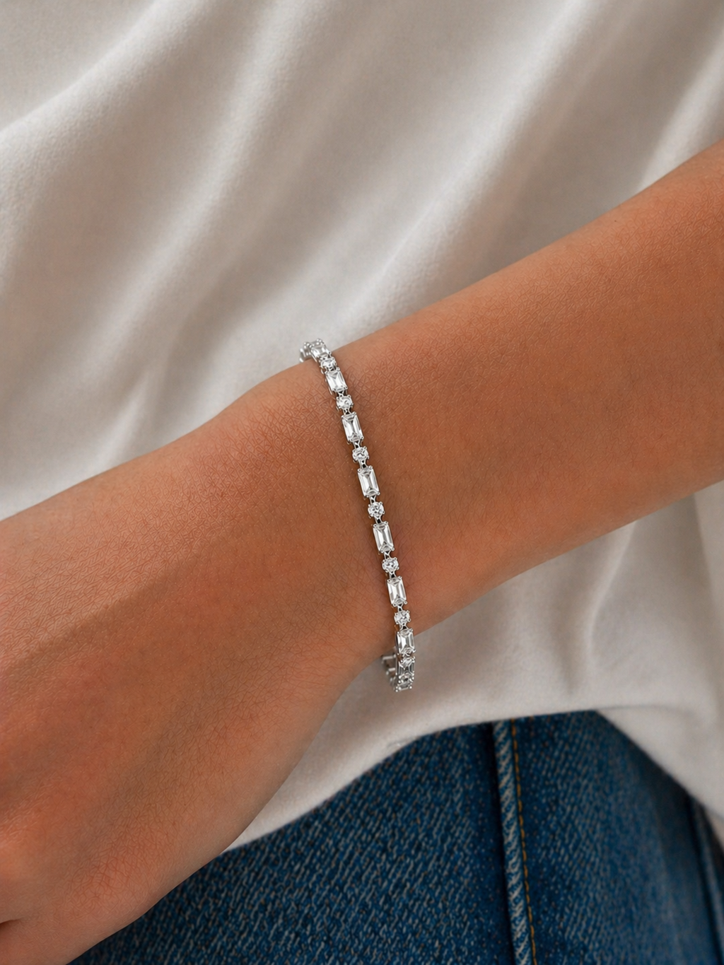 Fine Tennis Bracelet