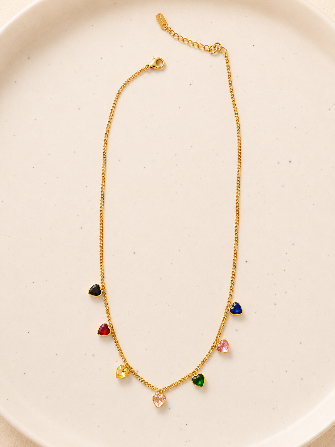 Rainbow Heart Necklace