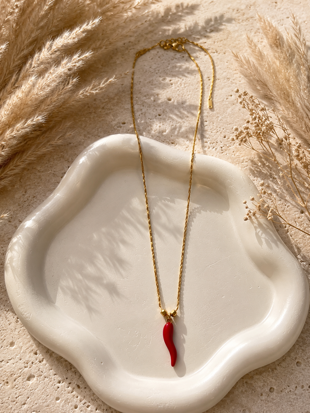 Laal Mirchi Pendant Necklace